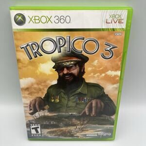 Tropico 3 (Microsoft Xbox 360, 2010) Complete w/ Manual